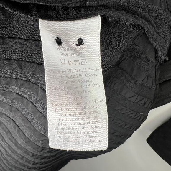 Everlane Black City Stripe Oversized Shirt Dress Size Small - Picture 5 of 7